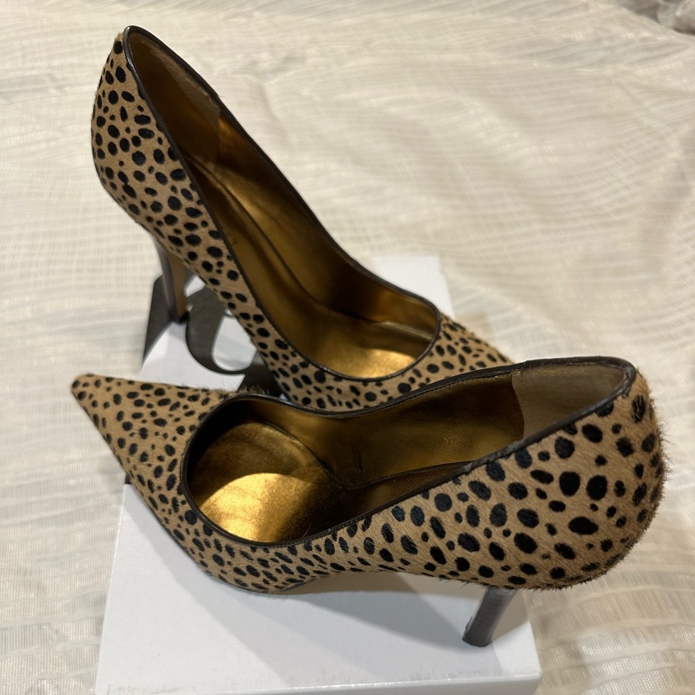 Cheetah fur heels